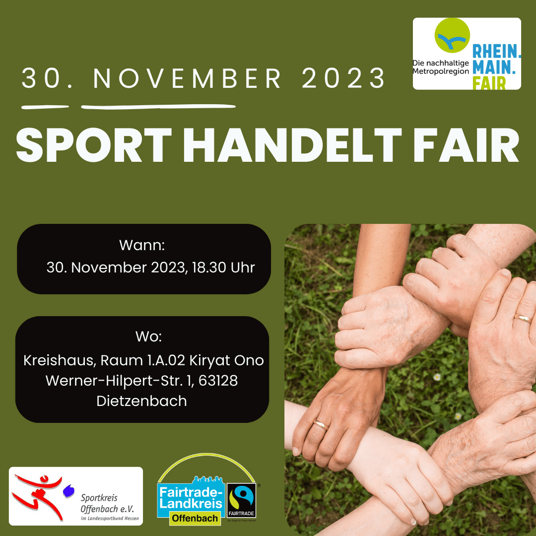 Veranstaltung "Sport handelt fair" am 30. November 2023