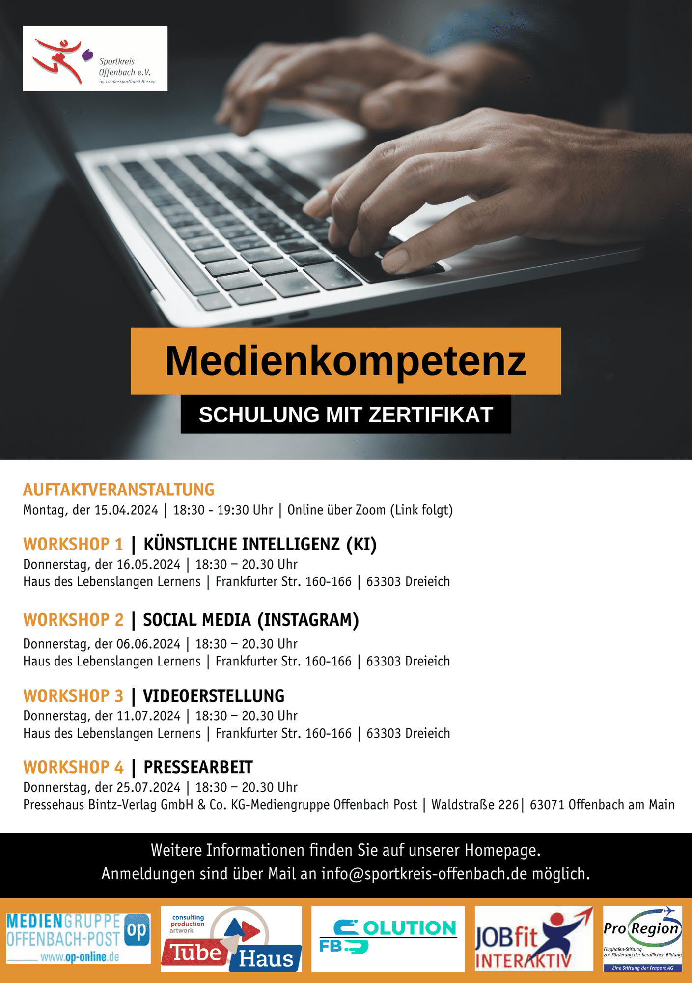 Einladung zur Medienkompetenz-Schulung