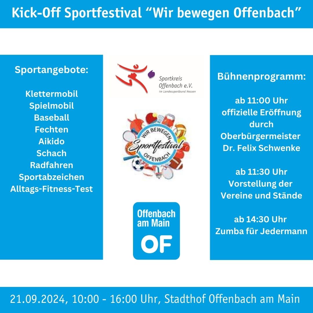 Kick-Off Sportfestival "Wir bewegen Offenbach"